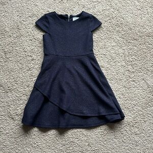 Little Angels girls’ dress.  6x. Navy blue with sparkle.